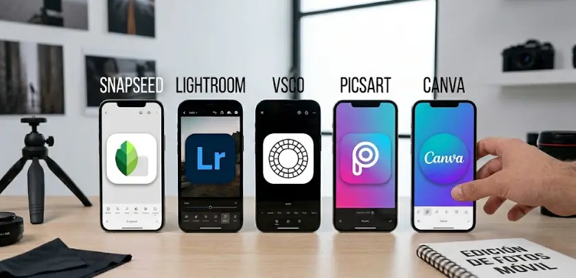 Las mejores aplicaciones gratuitas para editar fotos en el móvil (Guía 2026)
