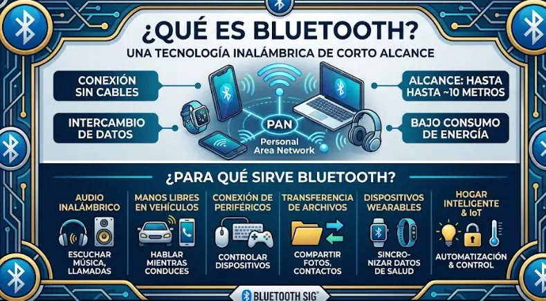 Bluetooth explicado: Qué es, cómo funciona y para qué sirve en 2026