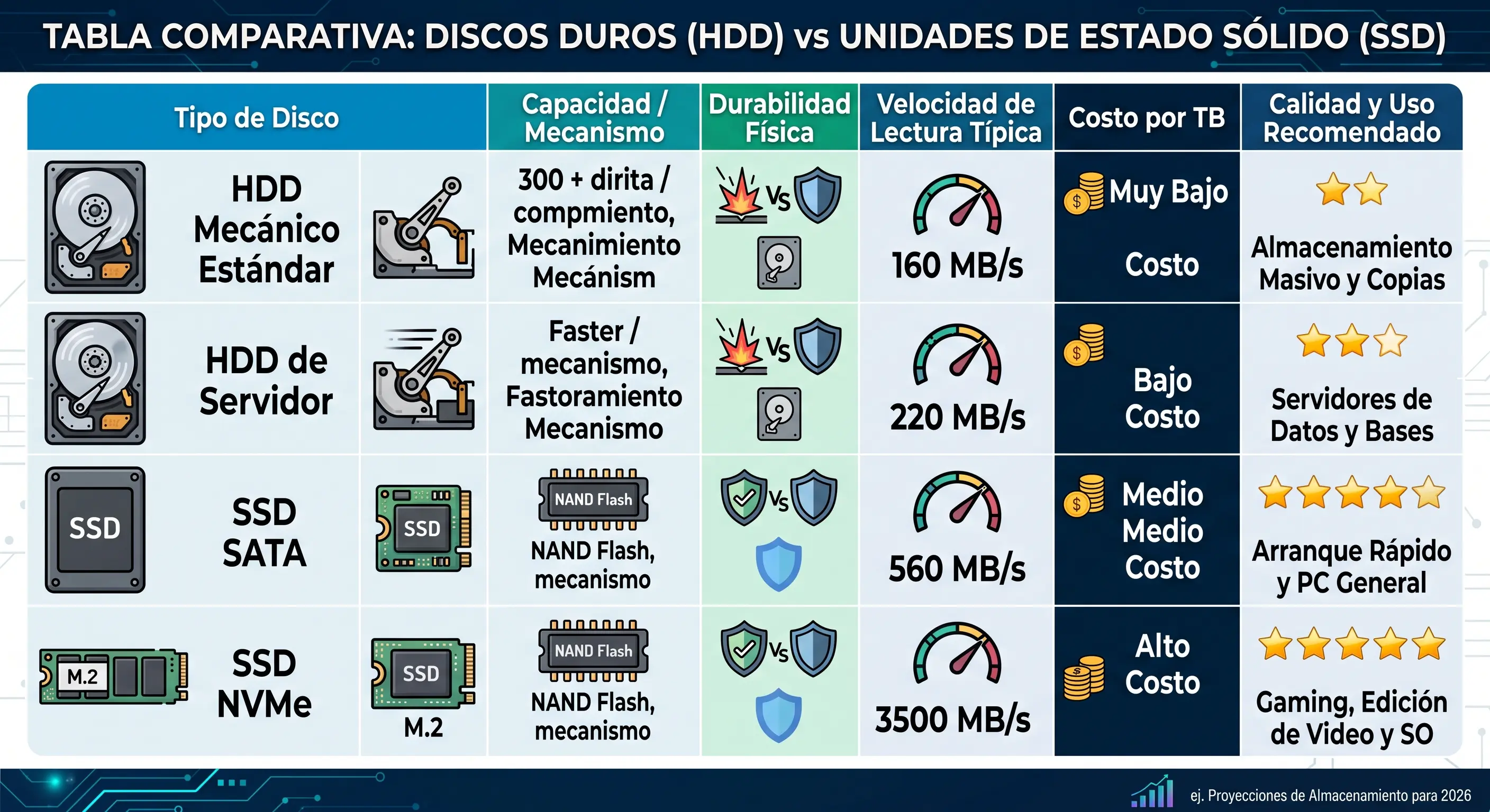 HDD vs SSD: cuál elegir en 2026, diferencias reales y cómo revivir tu ordenador