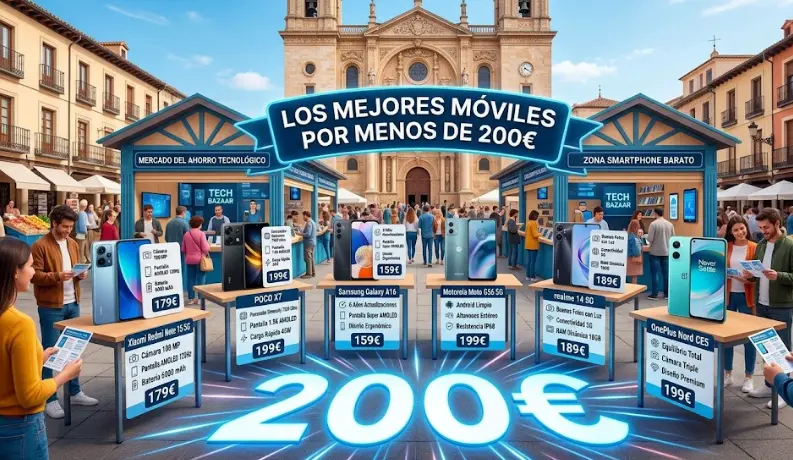 Los 5 mejores móviles por menos de 200€ que merecen la pena (Guía 2026)