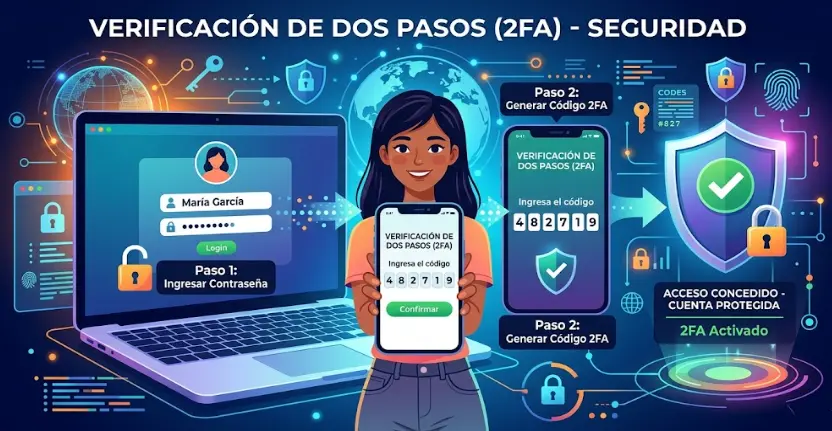Verificación en dos pasos (2FA): qué es, cómo activarla y cuál es el mejor método en 2026